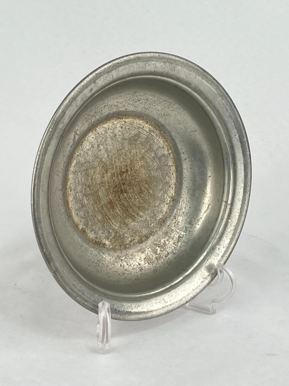 Antika Bakır Sahan Ölçü Çap 18 Cm H 3,5 Cm
