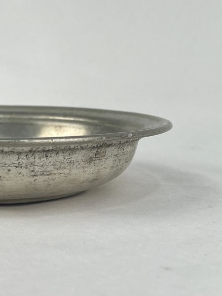 Antika Bakır Sahan Ölçü Çap 18 Cm H 3,5 Cm