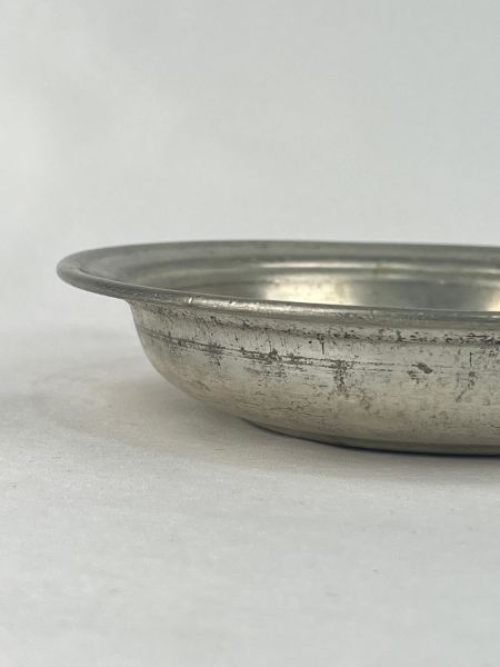 Antika Bakır Sahan Ölçü Çap 18 Cm H 3,5 Cm