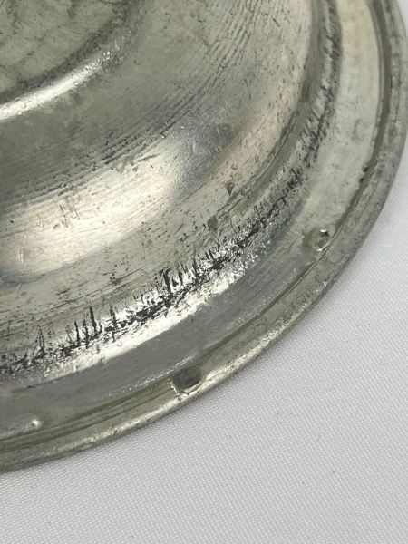 Antika Bakır Sahan Ölçü Çap 18 Cm H 3,5 Cm