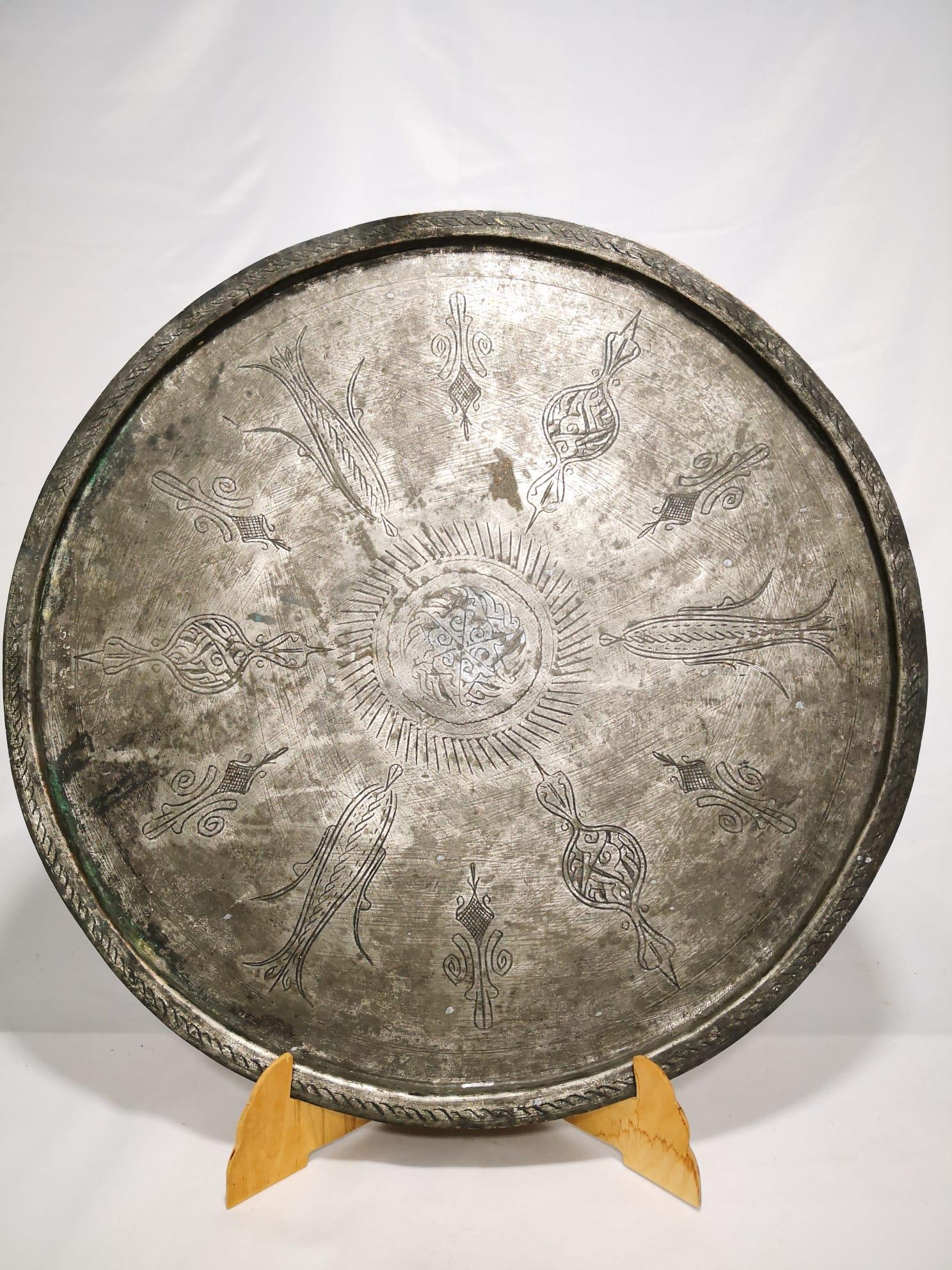 El Dövmesi Bakır Sini Aoa Ölçü 57Cm Çapi