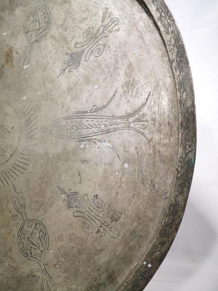 El Dövmesi Bakır Sini Aoa Ölçü 57Cm Çapi