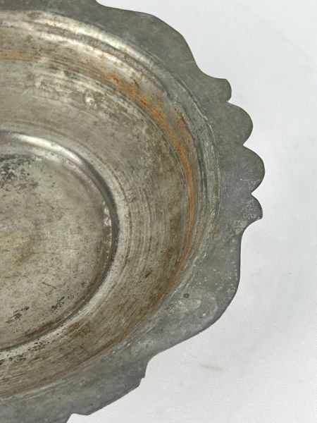 Antika Bakır Sahan Ölçü Çap 22 Cm H 4 Cm