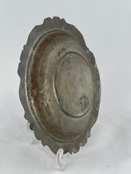 Antika Bakır Sahan Ölçü Çap 22 Cm H 4 Cm