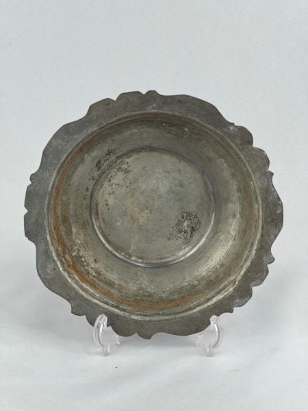 Antika Bakır Sahan Ölçü Çap 22 Cm H 4 Cm