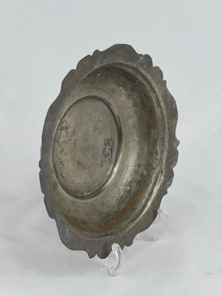 Antika Bakır Sahan Ölçü Çap 22 Cm H 4 Cm