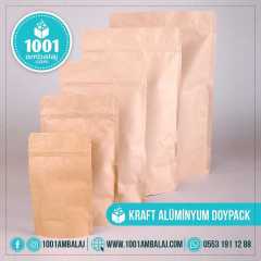 25X34 Cm Kraft 100 Adet Kilitli Doypack Torba 1500 Gr /36/