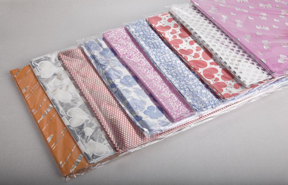 Hediye Ambalajı Bantlı Jelatin Paketleme Torbası 7 X 9 Cm Metalize Karışık Renkli 100 Lü 180 Paket Toplam 18.000 Adet