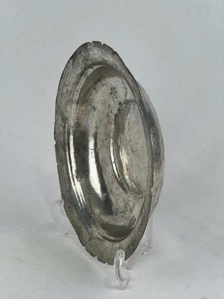 Antika Bakır Sahan Ölçü Çap 22 Cm H 4 Cm
