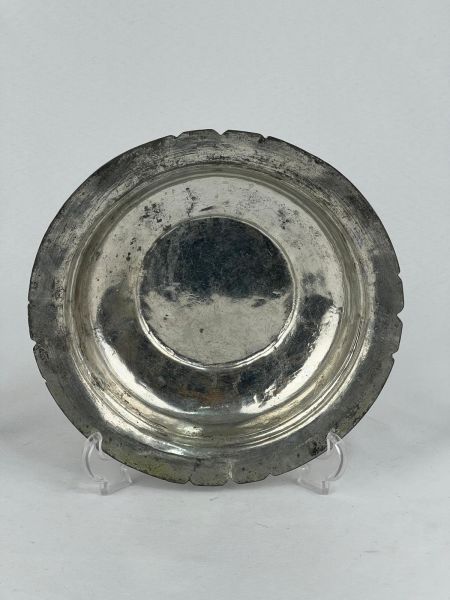 Antika Bakır Sahan Ölçü Çap 22 Cm H 4 Cm