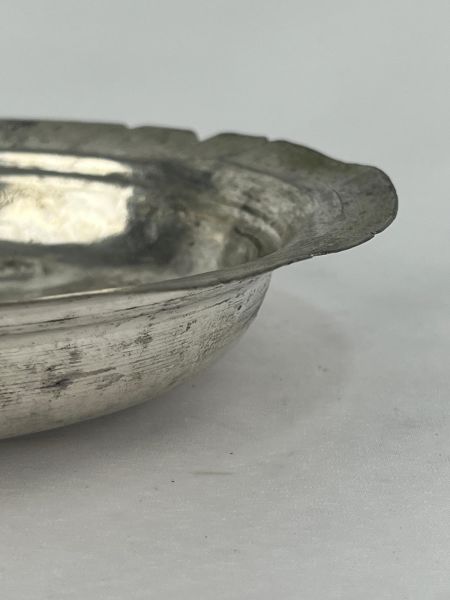 Antika Bakır Sahan Ölçü Çap 22 Cm H 4 Cm