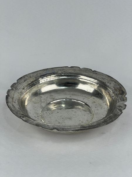 Antika Bakır Sahan Ölçü Çap 22 Cm H 4 Cm