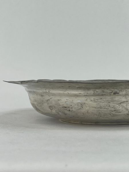 Antika Bakır Sahan Ölçü Çap 22 Cm H 4 Cm