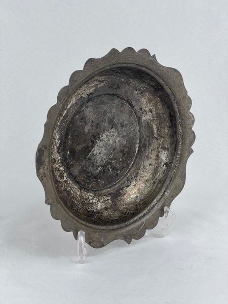 Antika Bakır Sahan Ölçü Çap 24 Cm H 4,5 Cm