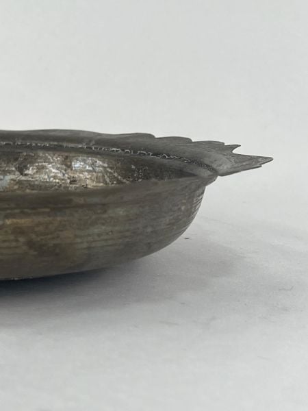 Antika Bakır Sahan Ölçü Çap 24 Cm H 4,5 Cm