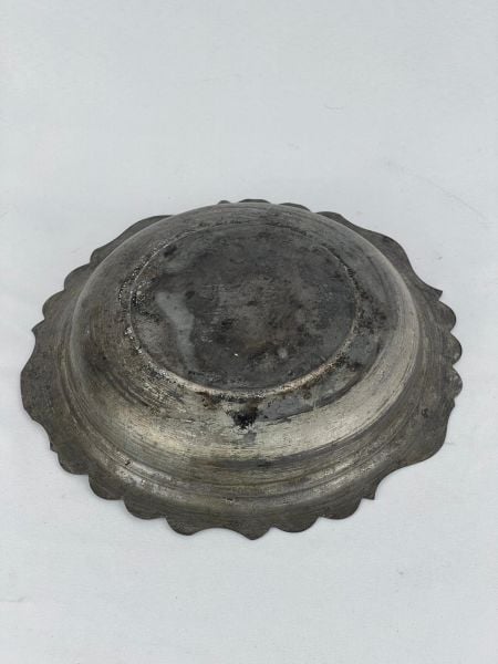 Antika Bakır Sahan Ölçü Çap 24 Cm H 4,5 Cm