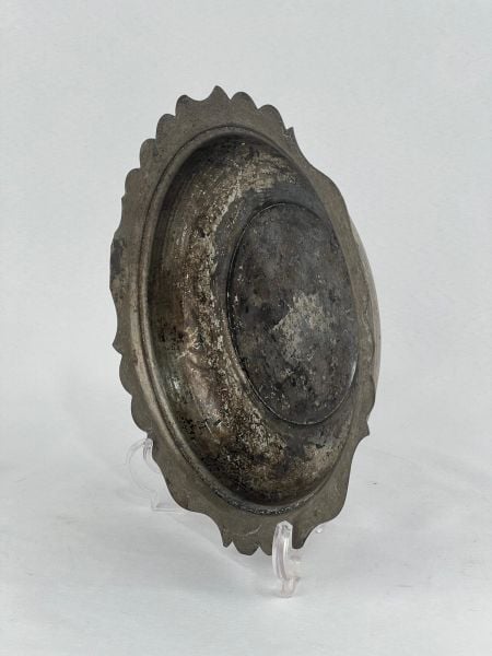 Antika Bakır Sahan Ölçü Çap 24 Cm H 4,5 Cm