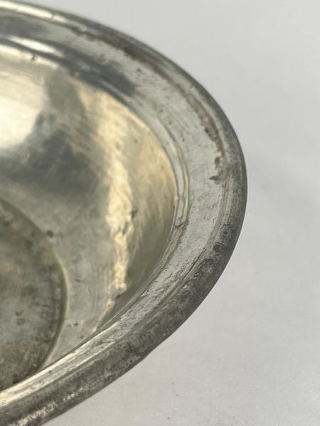 Antika Bakır Sahan Ölçü Çap 25 Cm H 5,5 Cm