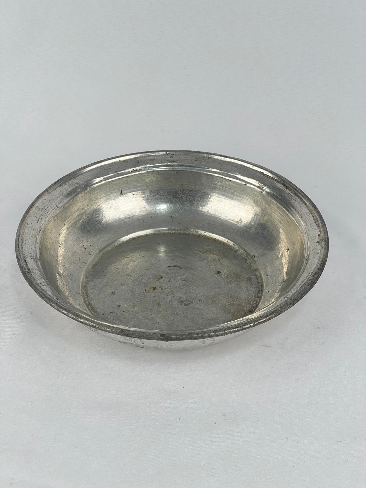 Antika Bakır Sahan Ölçü Çap 25 Cm H 5,5 Cm