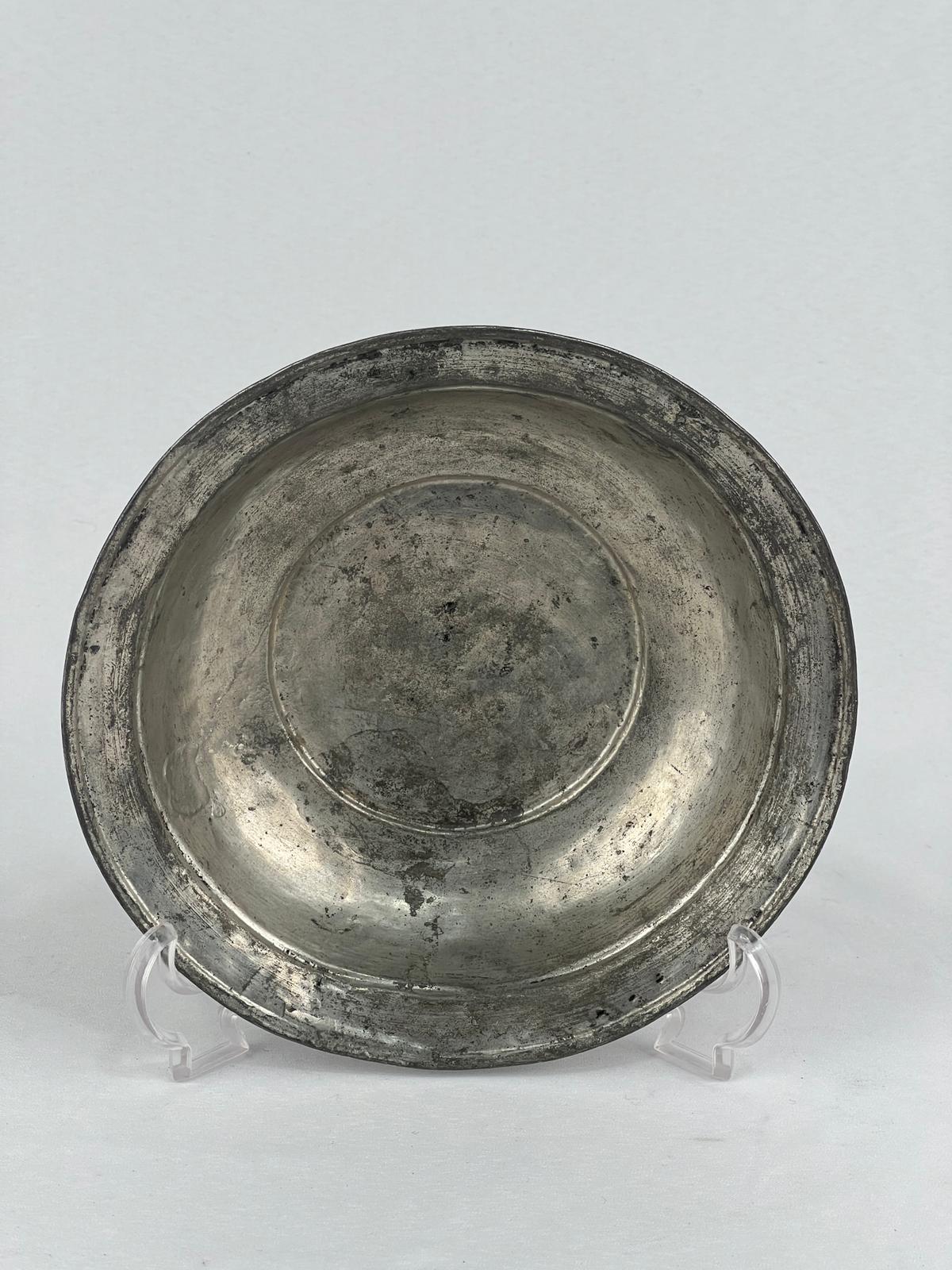 Antika Bakır Sahan Ölçü Çap 18,5 Cm H 5 Cm