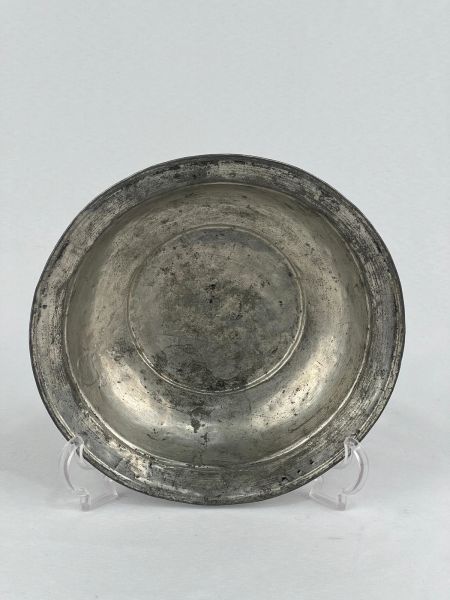 Antika Bakır Sahan Ölçü Çap 18,5 Cm H 5 Cm