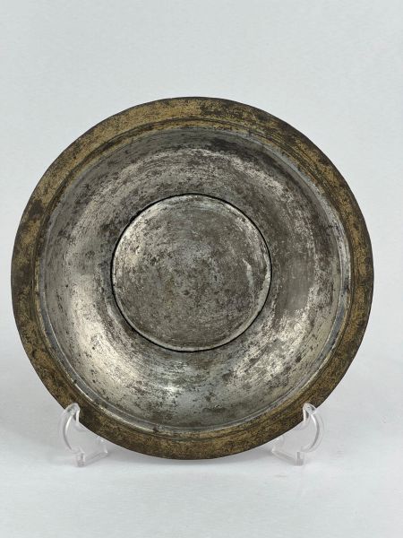 Antika Bakır Sahan Ölçü Çap 21 Cm H 4 Cm