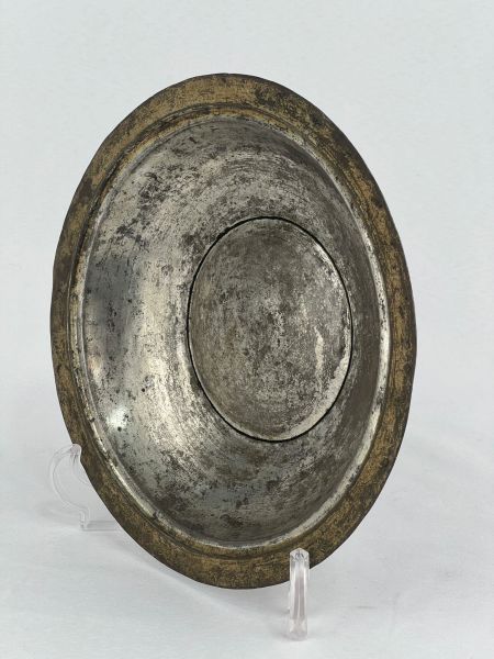 Antika Bakır Sahan Ölçü Çap 21 Cm H 4 Cm