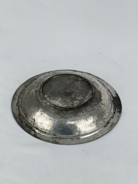 Antika Bakır Sahan Ölçü Çap 21 Cm H 4 Cm