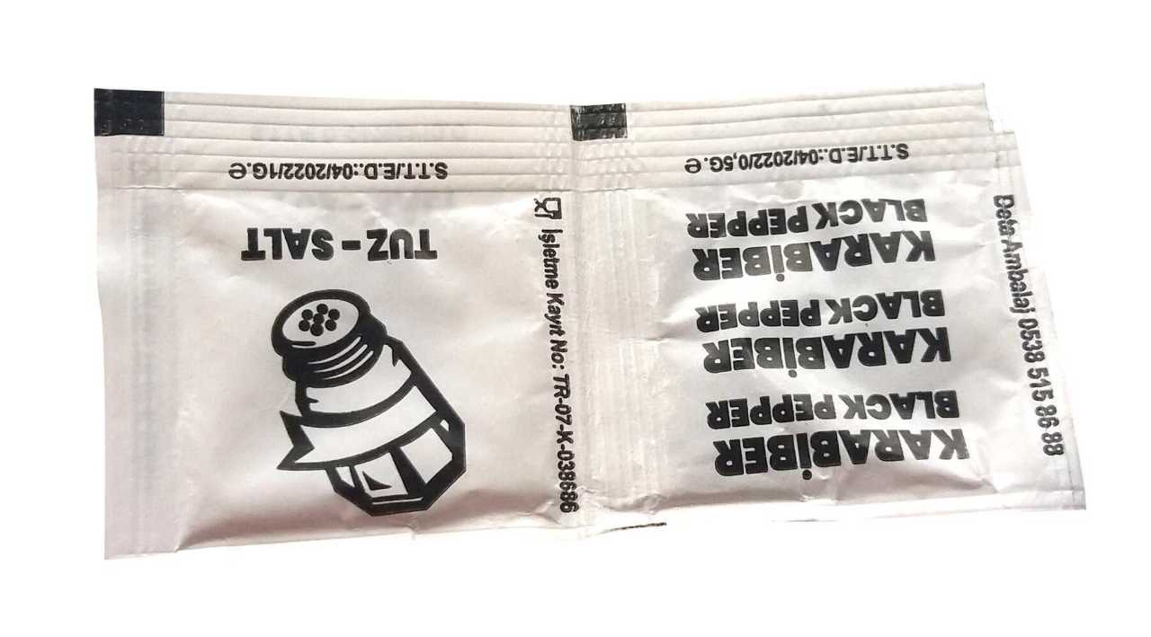 Tuz + Karabiber Seti 1 Gr Tuz +05 Gr Karabiber 5000 Adet