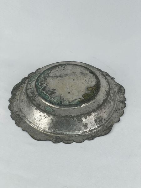 Antika Bakır Sahan Ölçü Çap 26 Cm H 5 Cm