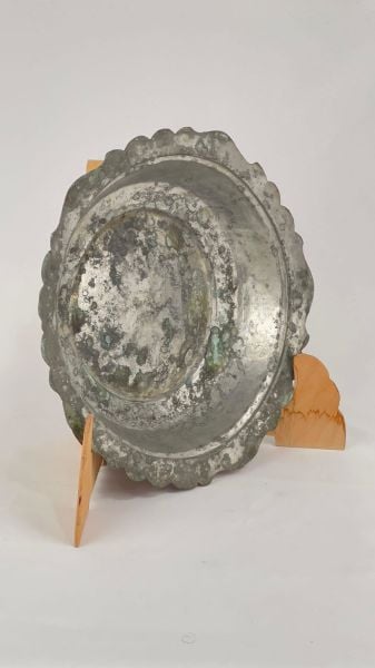 Antika Bakır Sahan Ölçü Çap 26 Cm H 5 Cm