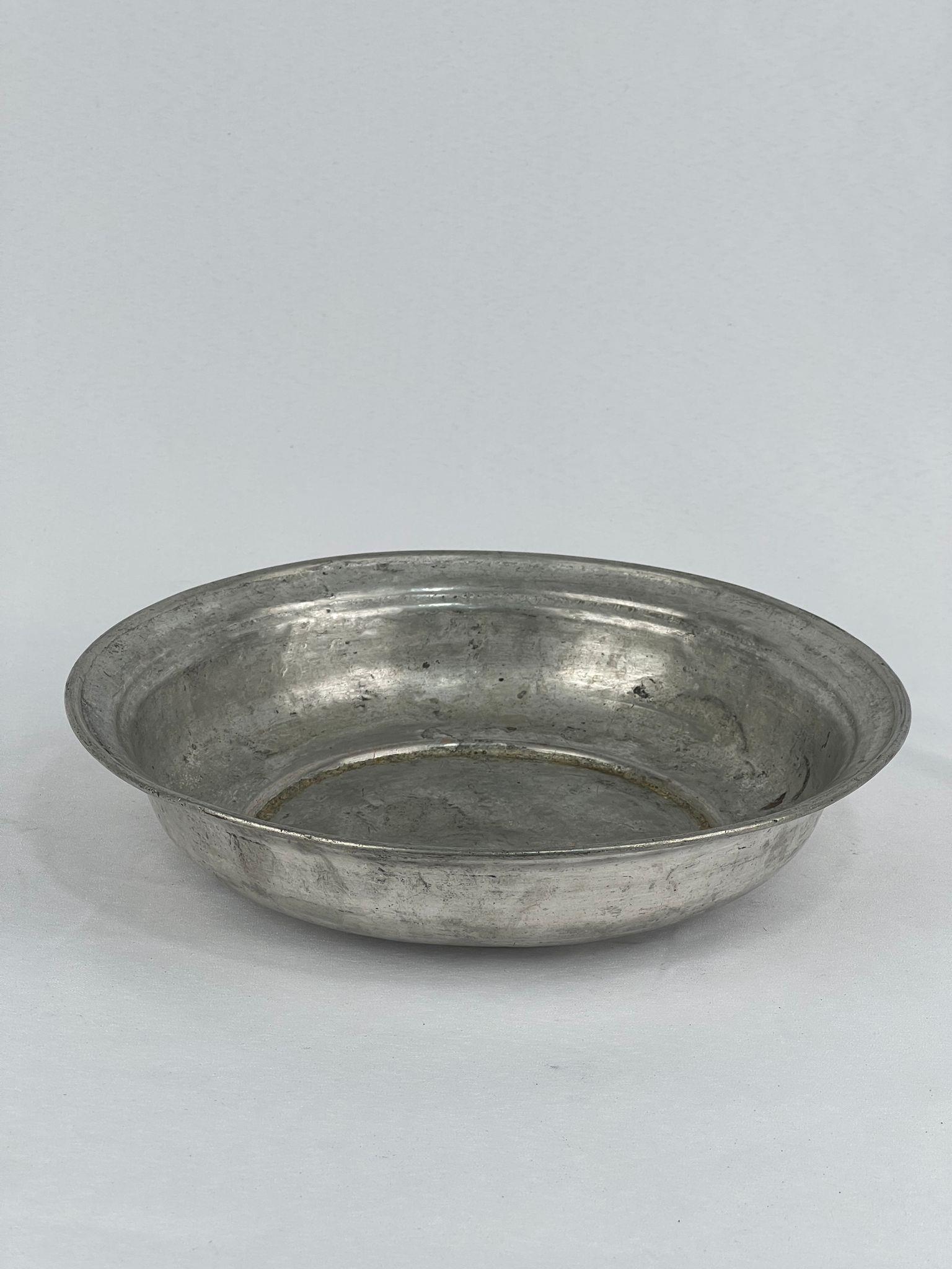 Antika Bakır Sahan Ölçü Çap 25 Cm H 5,5 Cm