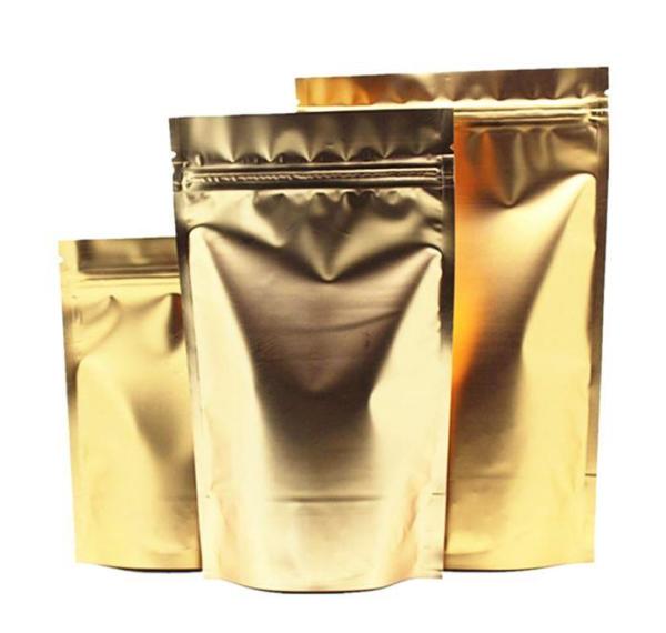 8,5X14,5 Cm Gold ( Altın ) * 10 Adet * Kilitli Doypack Torba 50 Gr /20/