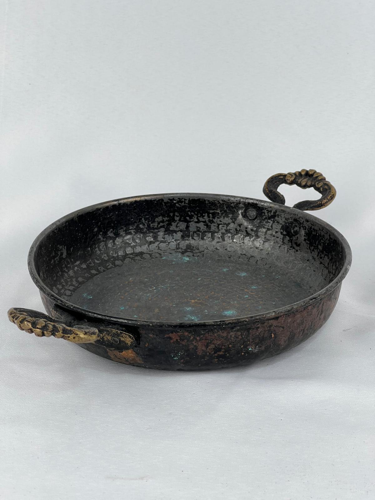 Antika Bakır Sahan Ölçü 30X20 Cm H 5,5 Cm