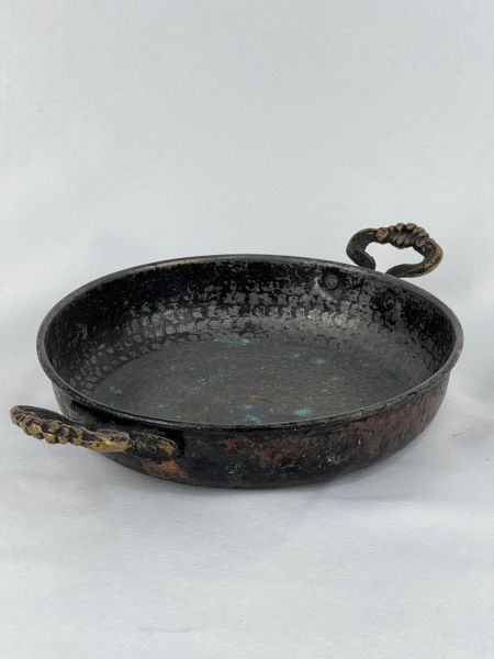 Antika Bakır Sahan Ölçü 30X20 Cm H 5,5 Cm