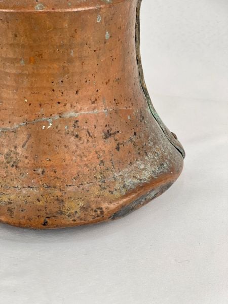 Antika Bakır İbrik Ölçü Çap 22 Cm H 35 Cm