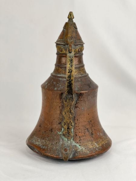 Antika Bakır İbrik Ölçü Çap 22 Cm H 35 Cm