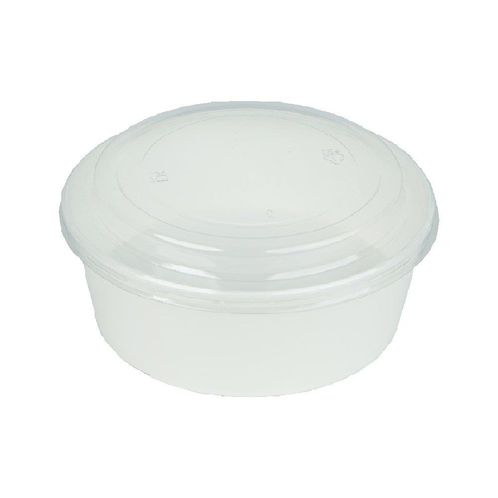 Salata kabı Karton Altlik Beyaz 1250 Cc 38 Oz 25 Adet (kapaklı)