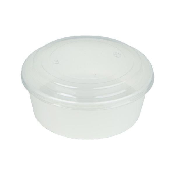 Salata kabı Karton Altlik Beyaz 1250 Cc 38 Oz 25 Adet (kapaklı)