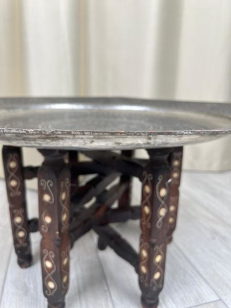 Antika Bakır Sini Ölçü Çap 69 Cm H 5 Cm