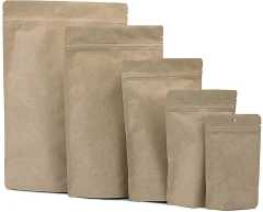 8,5X14,5 Cm Kraft 100 Adet Kilitli Doypack Torba 50 Gr /29/