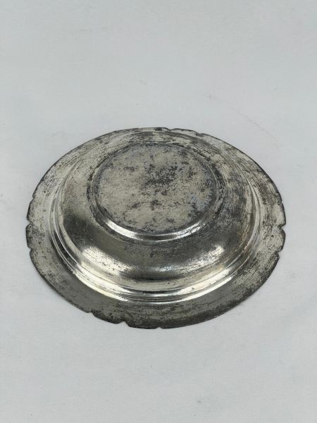 Antika Bakır Sahan Ölçü Çap 20 Cm H 3,5 Cm
