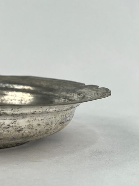 Antika Bakır Sahan Ölçü Çap 20 Cm H 3,5 Cm