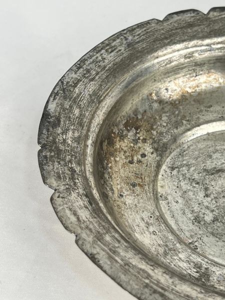 Antika Bakır Sahan Ölçü Çap 20 Cm H 3,5 Cm