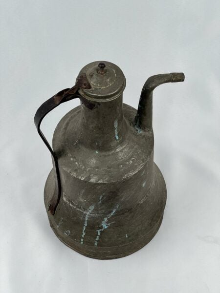 Antika Bakır İbrik Ölçü Çap 20 Cm H 34 Cm