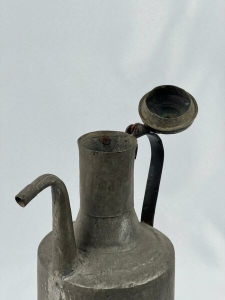 Antika Bakır İbrik Ölçü Çap 20 Cm H 34 Cm
