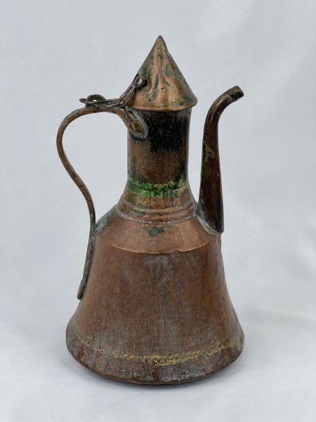 Antika Bakır İbrik Ölçü Çap 19 Cm H 33 Cm