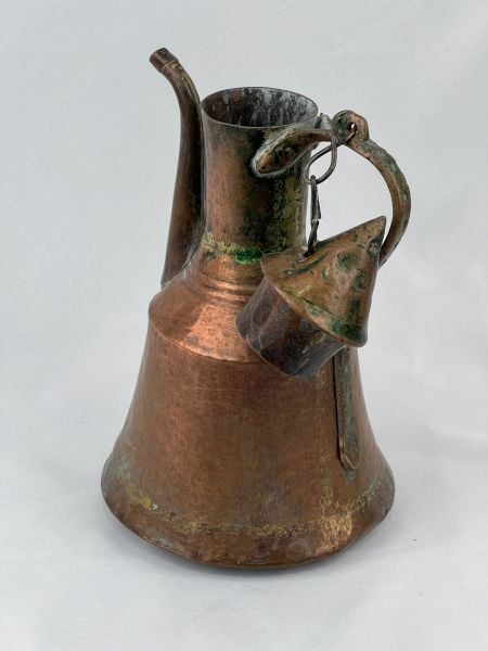 Antika Bakır İbrik Ölçü Çap 19 Cm H 33 Cm