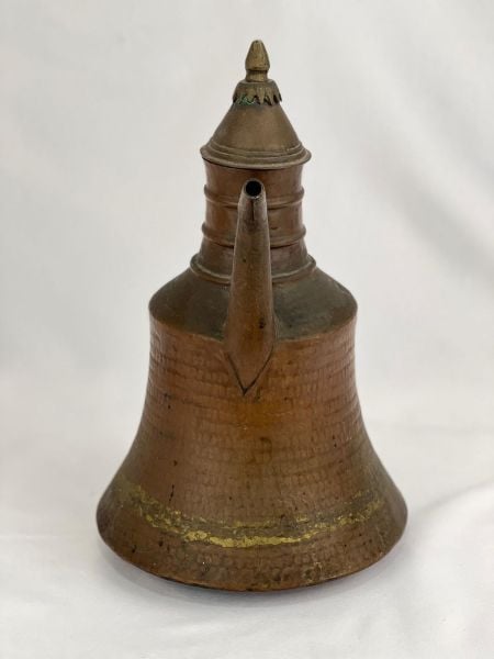 Antika Bakır İbrik Ölçü Çap 22 Cm H 37 Cm