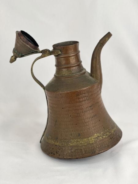 Antika Bakır İbrik Ölçü Çap 22 Cm H 37 Cm